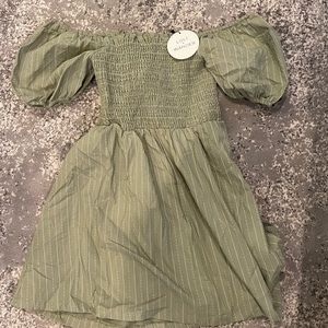 Lost + Wander Off the Shoulder “Spring Fling” Mini Dress